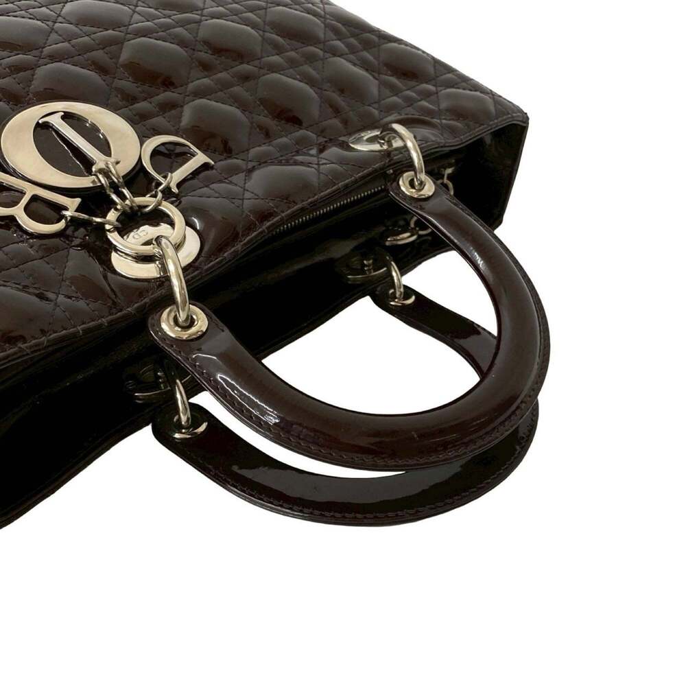 CHRISTIAN DIOR Brown Leather Shoulder Bag - Picture 4 of 10